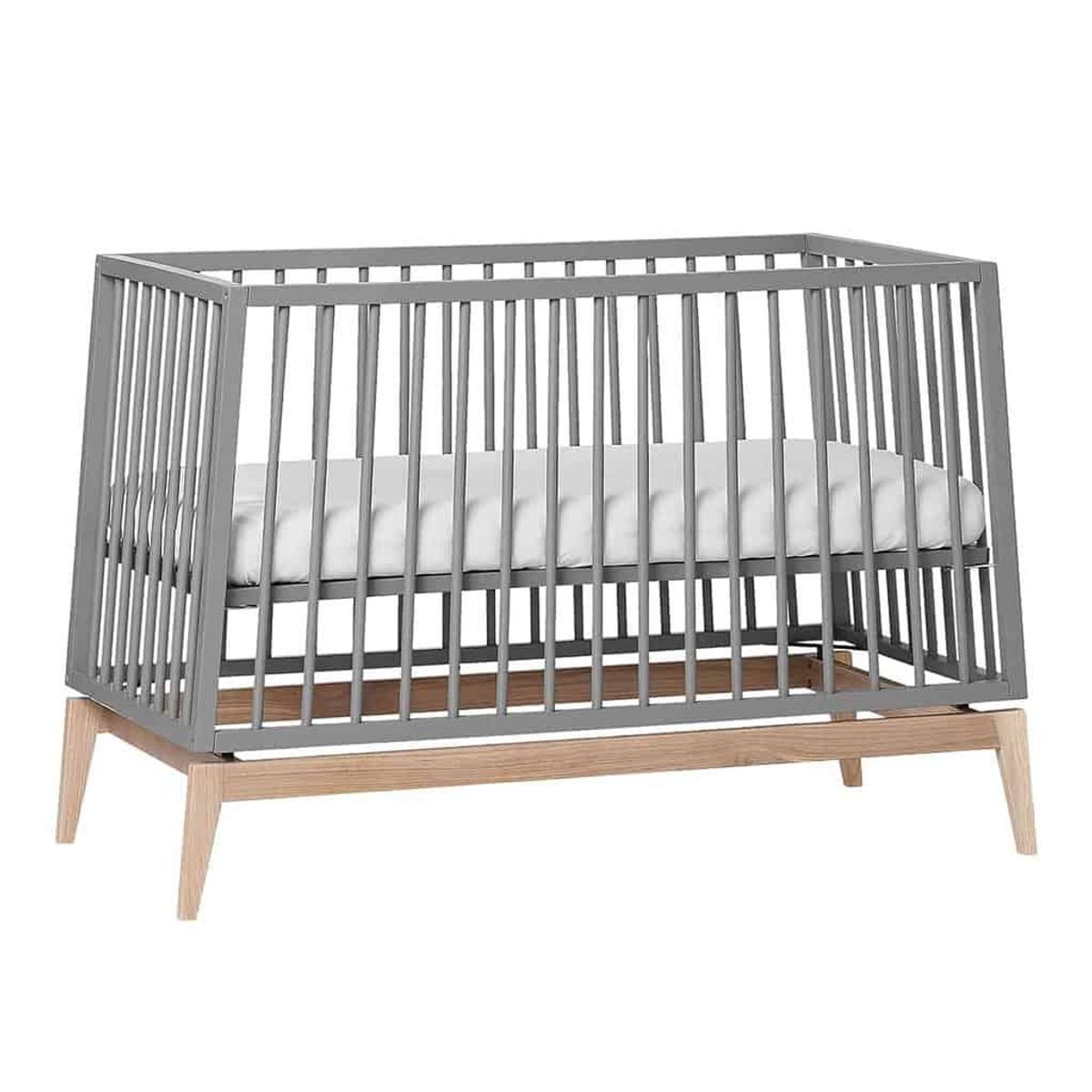 Leander Lunaâ¢ Babyseng - 120x60 cm - grå eg