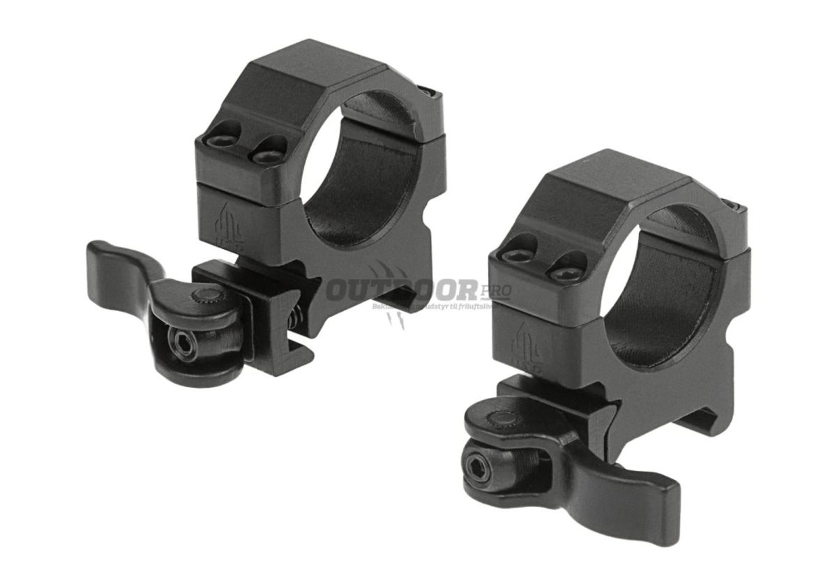 Leapers QD 25.4mm CNC Mount Rings Low