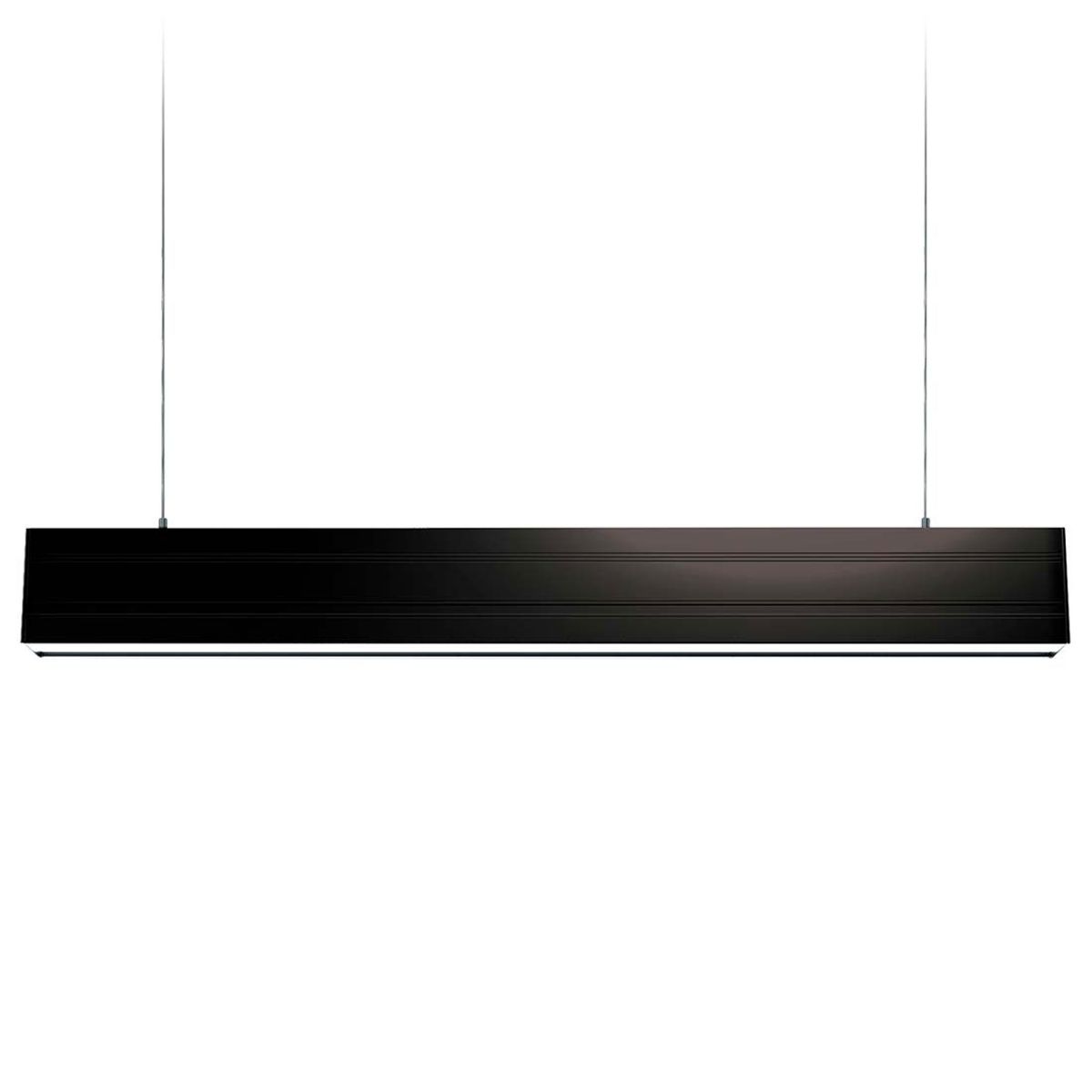 LED Armatur - Sort loftlampe - Pendel - 31W - 4340lm - 4000K - 150cm - IP20 - NEXLINE