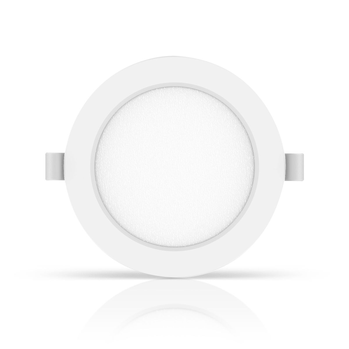 LED Downlight Pro, Indbygget Rund 9W - Naturlig Hvid 4000K, Mat Hvid, Plast, Ø145mm - Kulør : Neutral