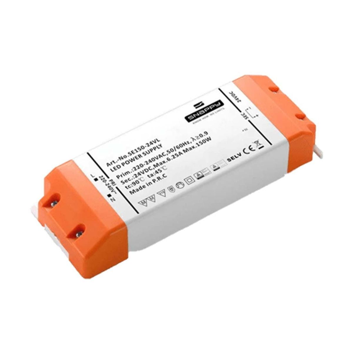 LED Driver 24V - Snappy Driver - Transformer - 0-150W - 6,25A