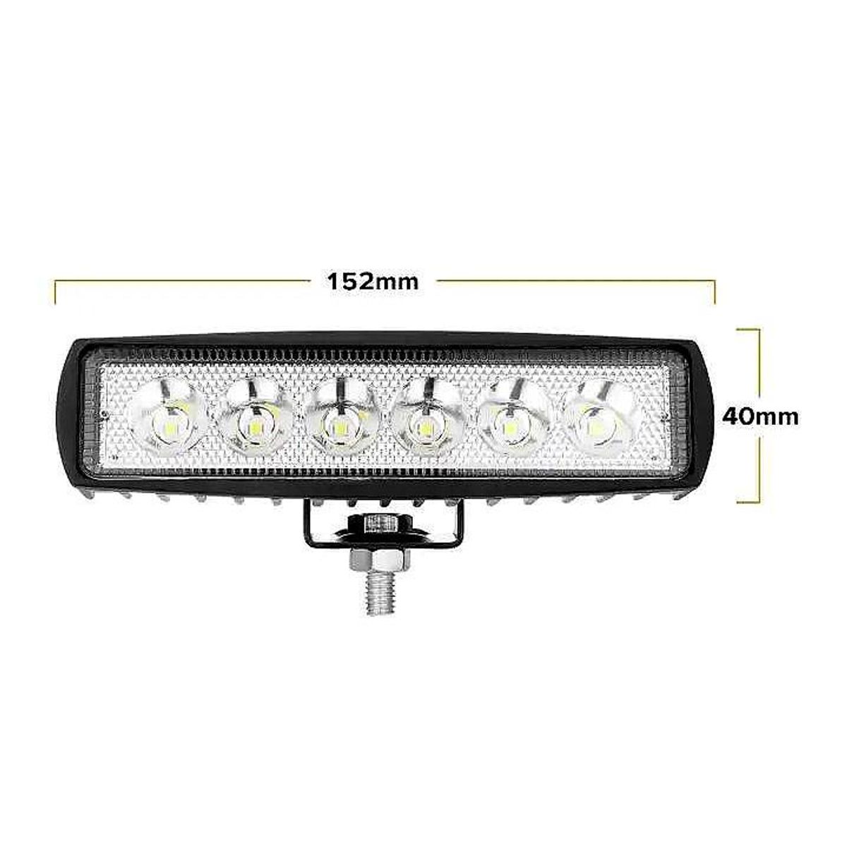 LED køretøjs projektør 18 watt 12/24 volt - Dinled - Køretøjs projektører