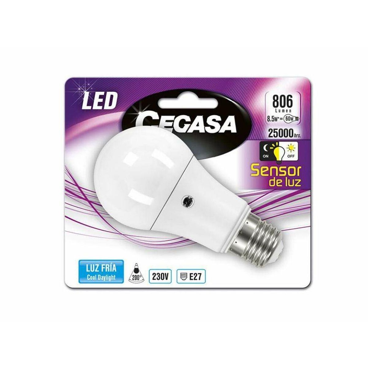 LED-lampe Cegasa 8,5 W 5000 K