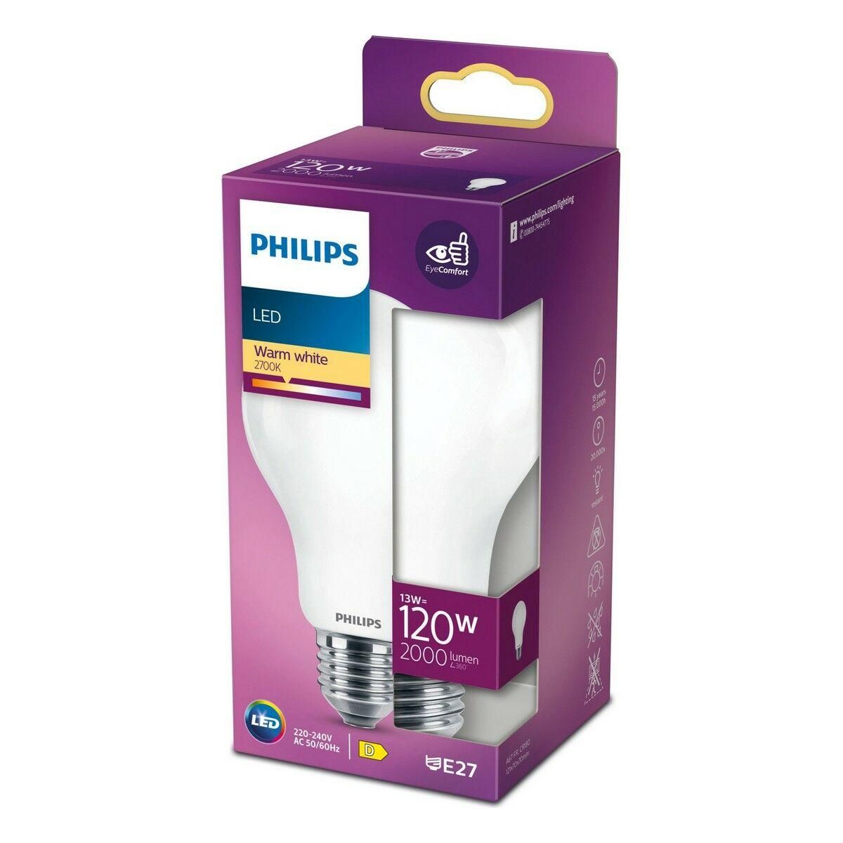 LED-lampe Philips D 120 W 13 W E27 2000 Lm 7 x 12 cm (2700 K)