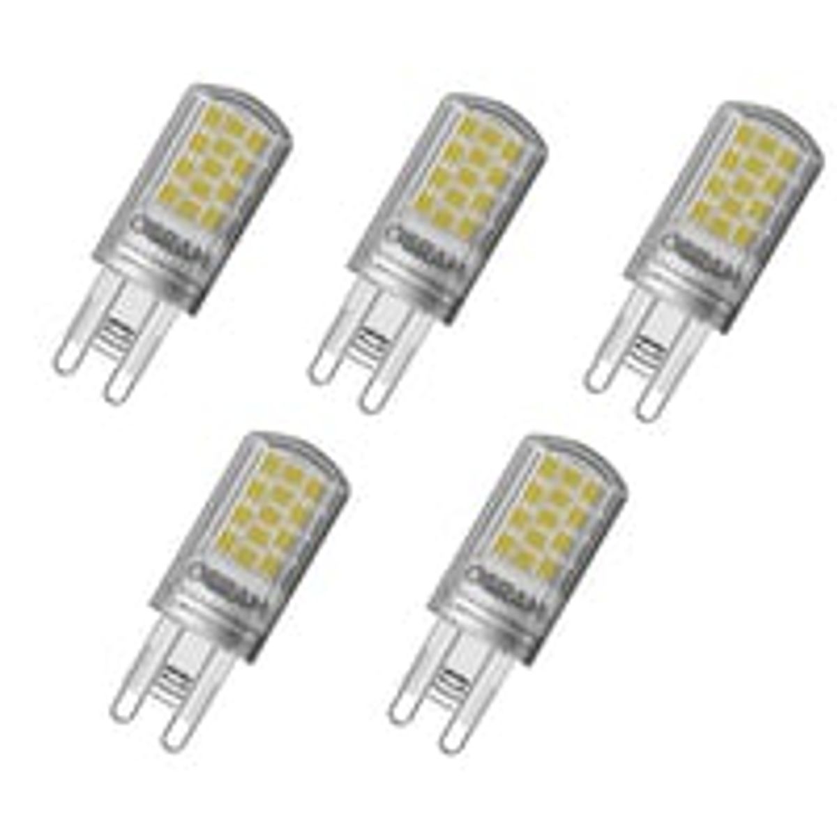 LED PIN mat 430 lumen, 4,2W/827 G9 5-pak