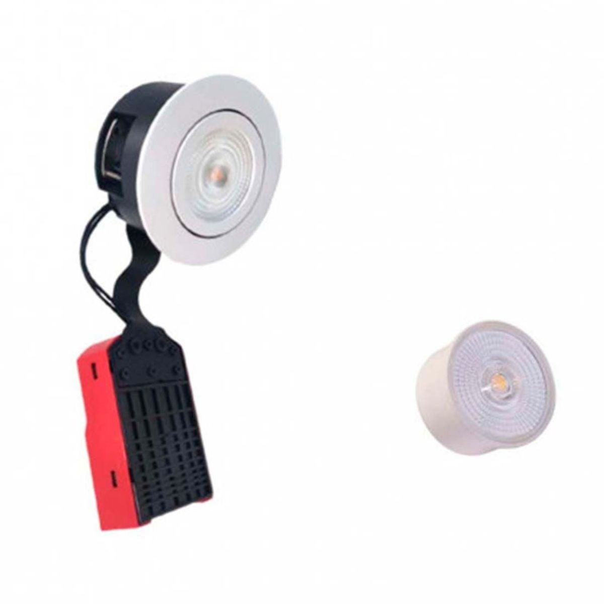 LED Spot - Low Profile Indbygningsspot - 42mm - Inkl. GU10 LED - Mat Hvid