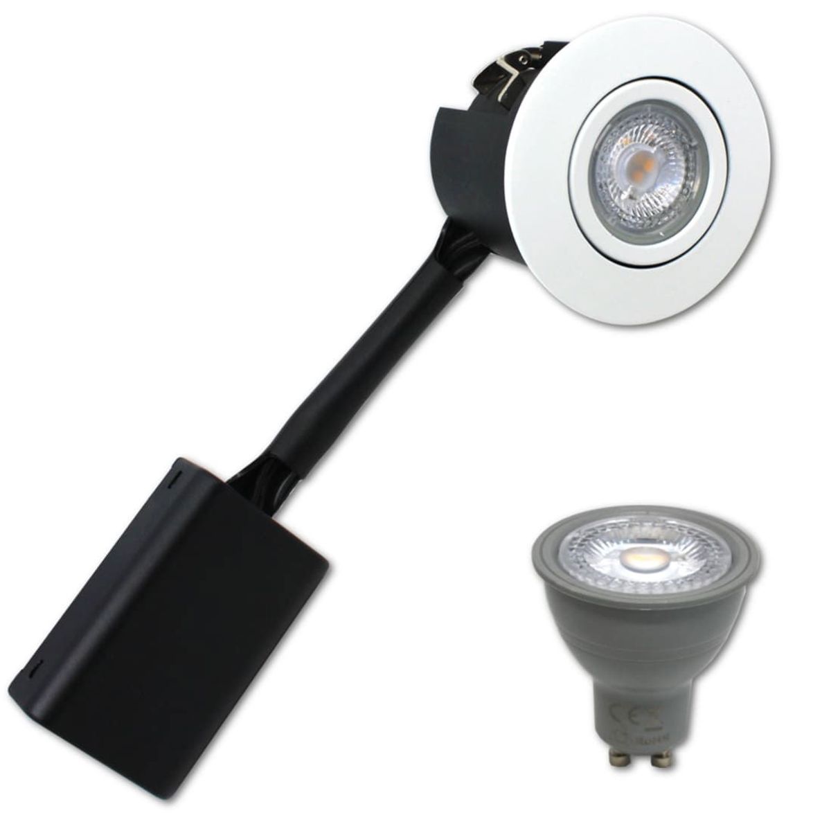 LED Spot - Nordtronic Gu10 - PRIMA - Mat. Hvid - 230V (Dæmpbar)