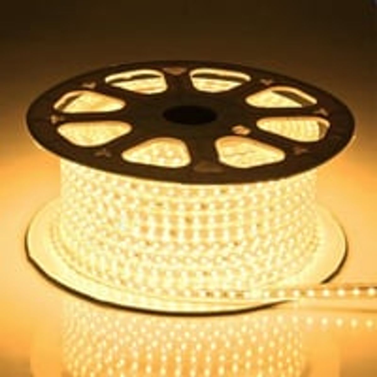 LED Strip, 5 meter, 3000K, vandtt, 230V, IP67 (Type Q)