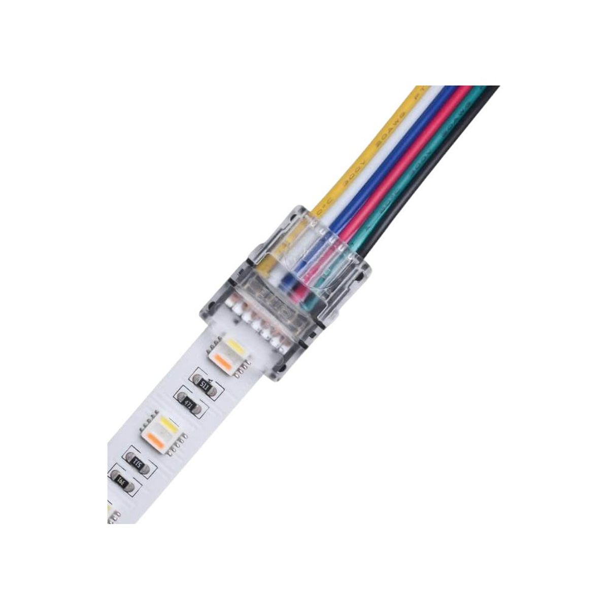 LED strip samler til løse ledninger - 12mm, RGB+CCT, IP20, 5V-24V