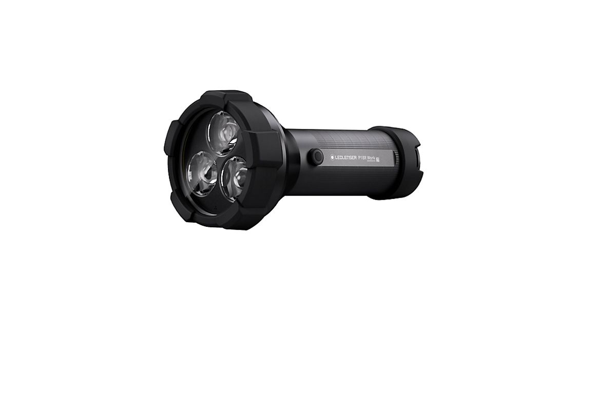 LEDLENSER håndlygte P18R WORK Genopladelig, 4500 Lumen. IP54