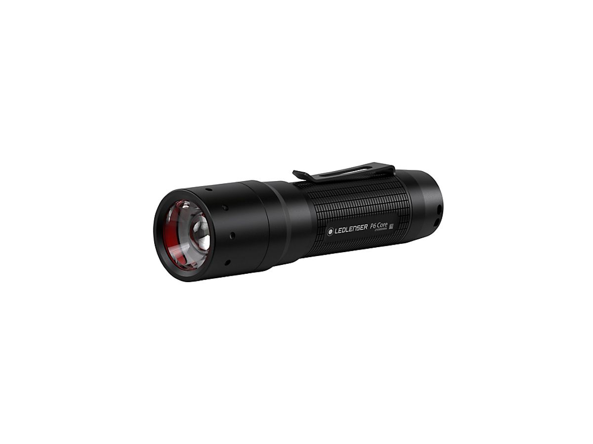 LEDLENSER håndlygte P6 Core med fokus. To lysstyrker 300/25 lumen. Bruger 3xAAA inkl. IP54