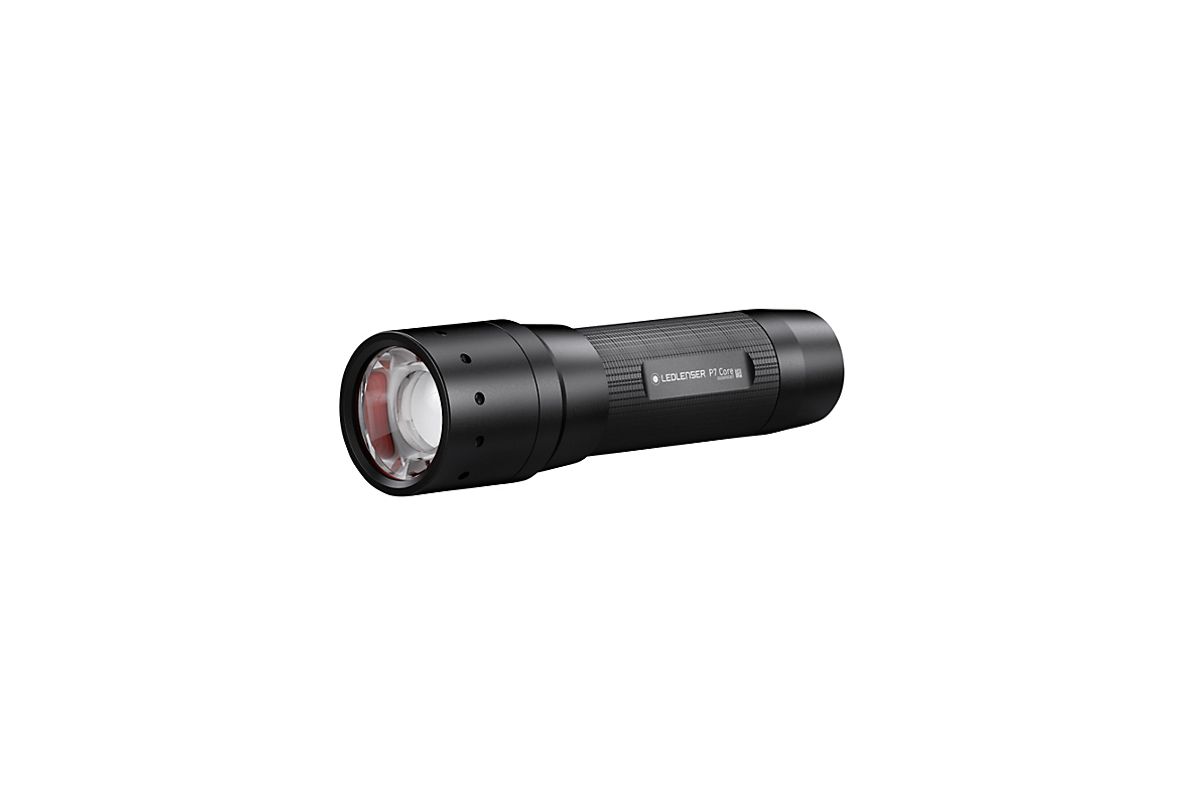 LEDLENSER håndlygte P7 Core Kraftfuld lygte med fokus. Tre lysstyrker 450/250/40 lm. IP54