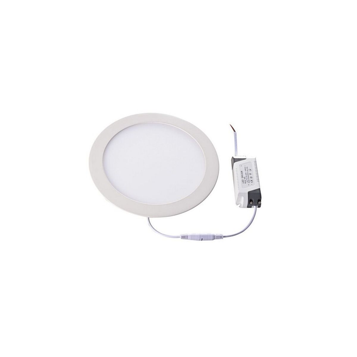 LEDlife 11W LED indbygningspanel - Hul: Ø18 cm, Mål: Ø20 cm, 230V - Dæmpbar : Ikke dæmpbar, Kulør : Varm