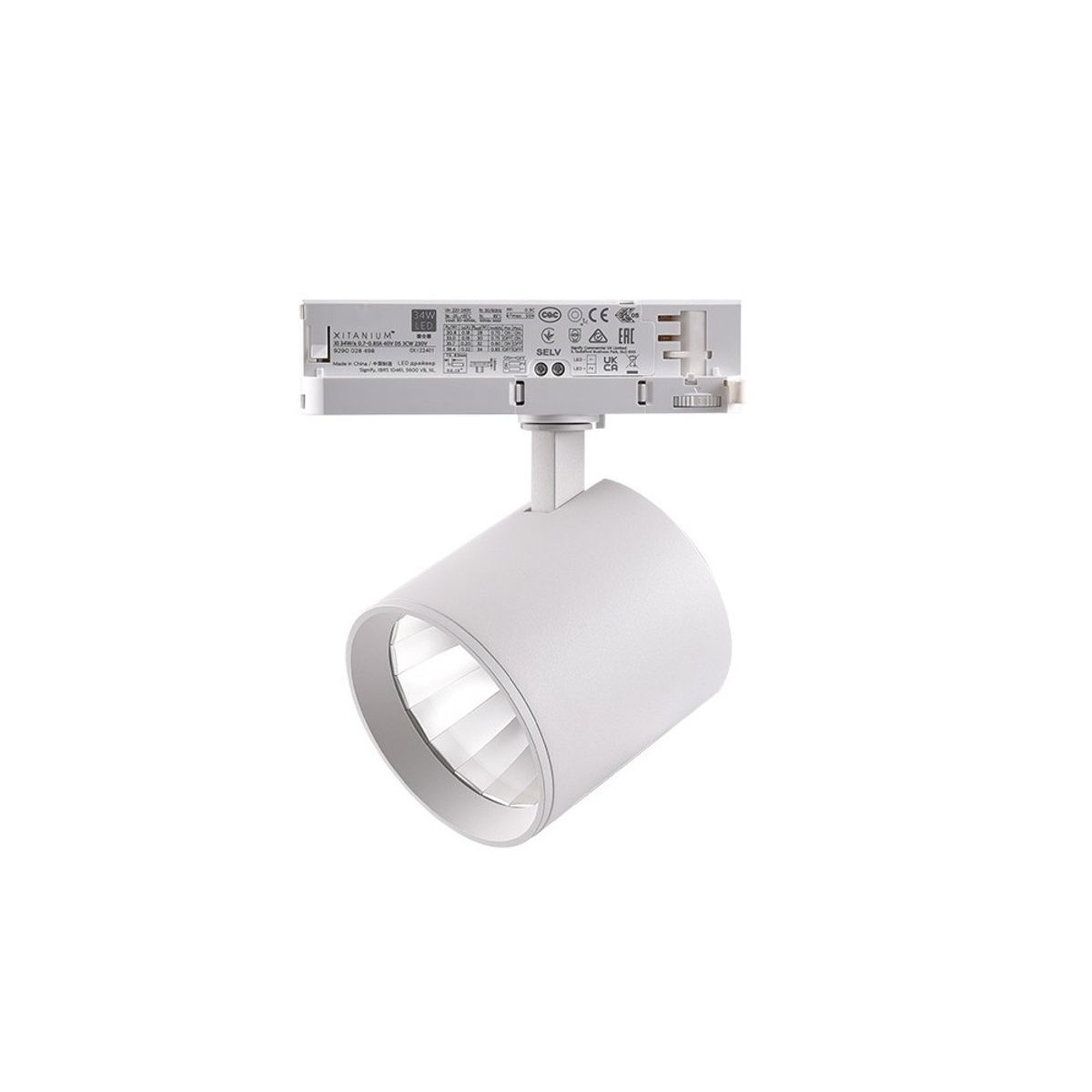 LEDlife 30W Dæmpbar hvid skinnespot - 175 lm/W, RA 90, 38 grader, dæmpbar, 3-faset - Dæmpbar : Dæmpbar, Farve på hus : Hvid, Kulør : Varm, Spredning : 38°