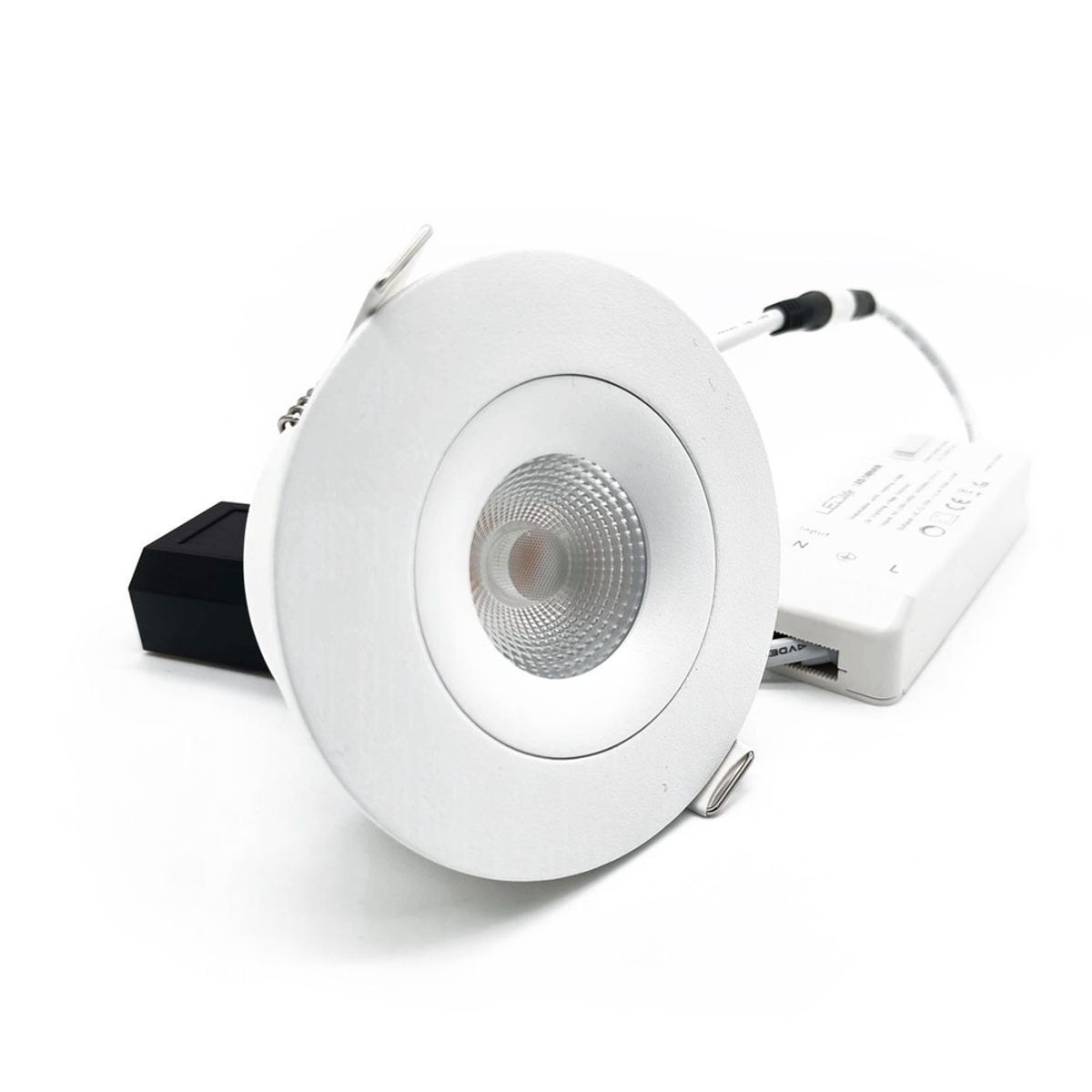 LEDlife 7W Low profile indbygningsspot - Hul: Ø8,3 cm, Mål: Ø10 cm, RA95, CCT, dæmpbar, 230V - Dæmpbar : Dæmpbar, Kulør : 3-i-1