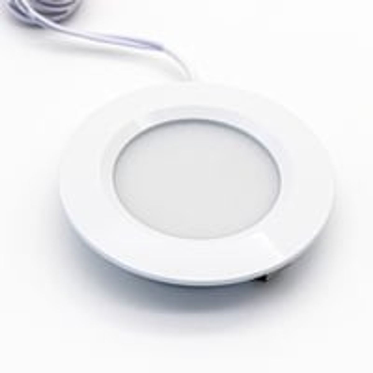 LEDlife Reco68 mbelspot indbygning RA92 i mat hvid - 6,8 cm, 2,5W, 12V DC - Erstatter 20W, 240lm, hul 5,6 cm.