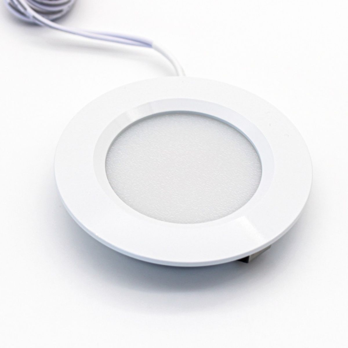 LEDlife Reco68 møbelspot indbygning RA92 - Hul: Ø5,5 cm, Mål: Ø6,8 cm, Mat hvid, 2,7W, 12V DC - Dæmpbar : Dæmpbar, Kulør : Ekstra varm