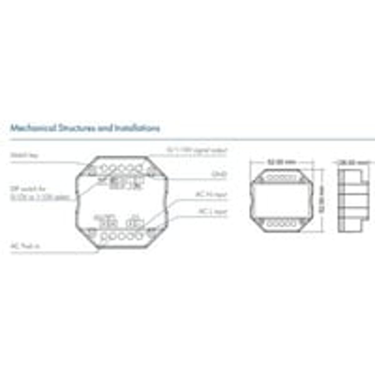 LEDlife rWave 1-10V Zigbee Indbygningsdmper - Hue Kompatibel, RF, Push-Dim, LED Dmper, Til Indbygning, 230V