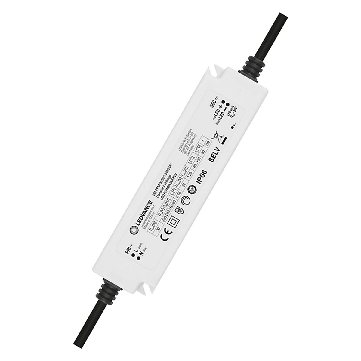 LEDVANCE LED-driver Performance 30W 24V IP66, 148x40x32mm, Hvid