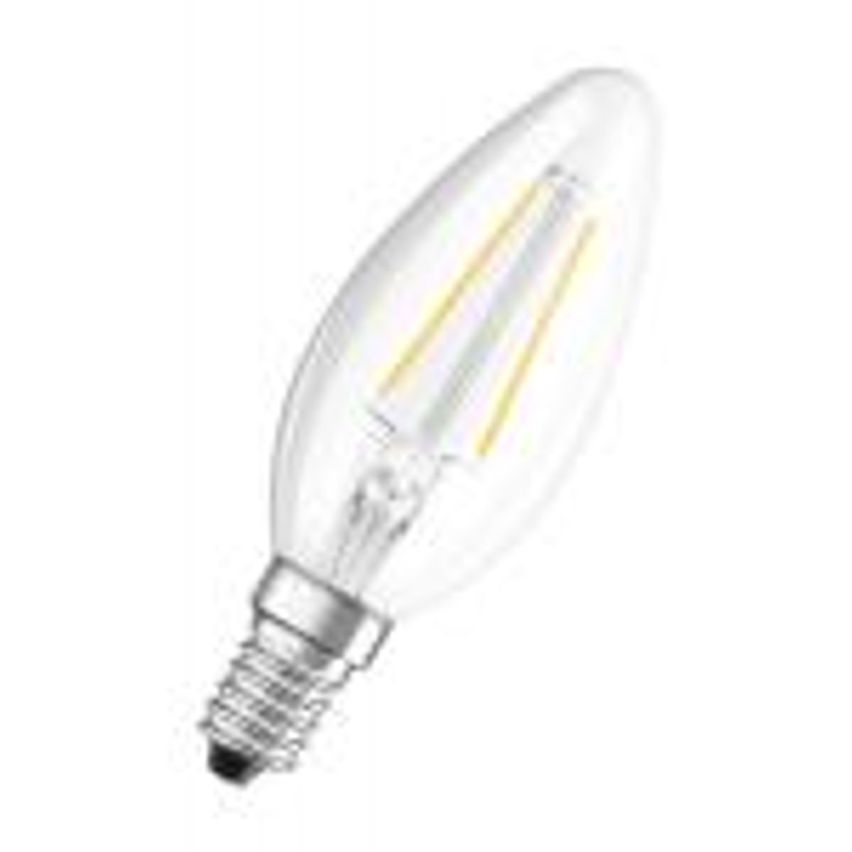 LEDVANCE LED Kerte E14, 2,5w/827 - Varm hvid, (250 lumen), , ikke dæmpbar, filament (=25w)