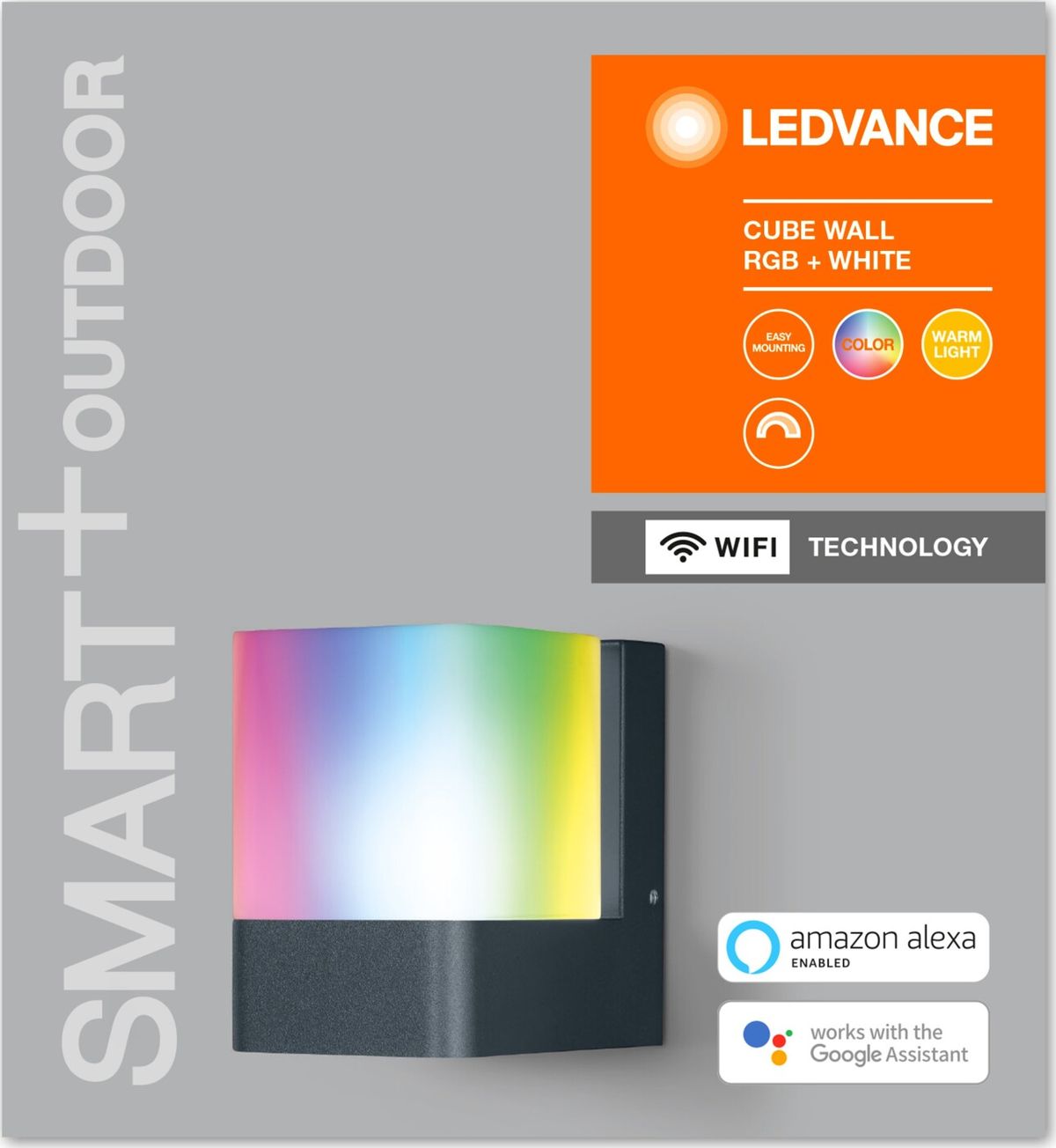 Ledvance - Smart+ Outdoor Cube Rgbw Wall Light - Wifi