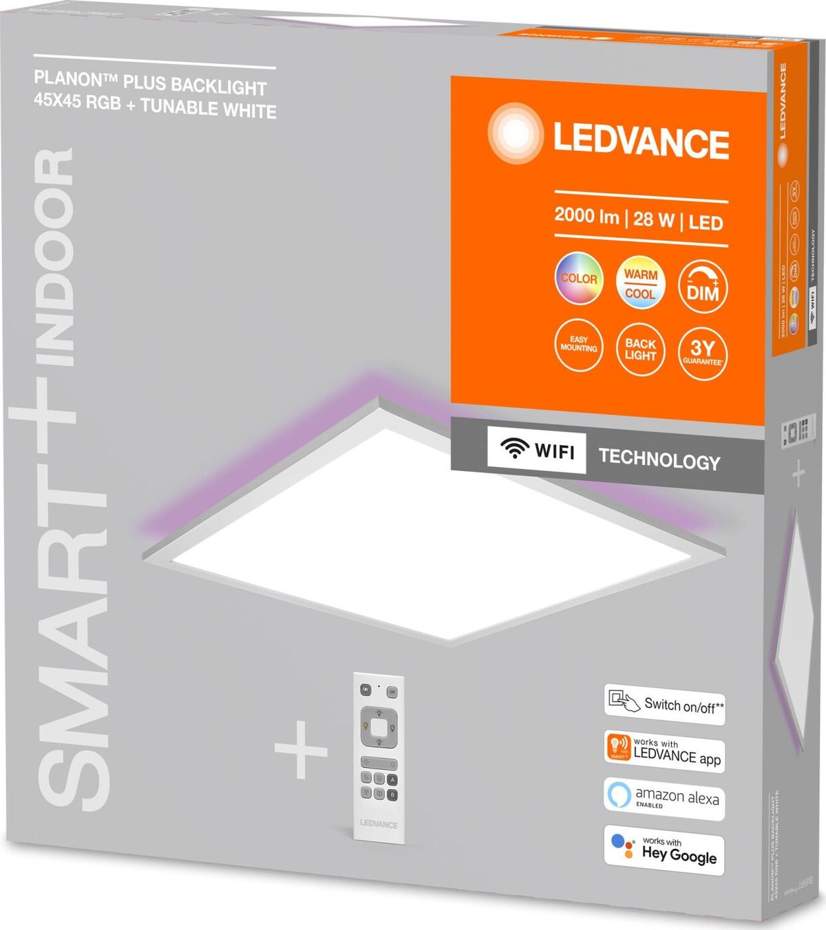 Ledvance - Smart+ Planon Plus Backlight Led Panel - 45x45 Cm - Hvid