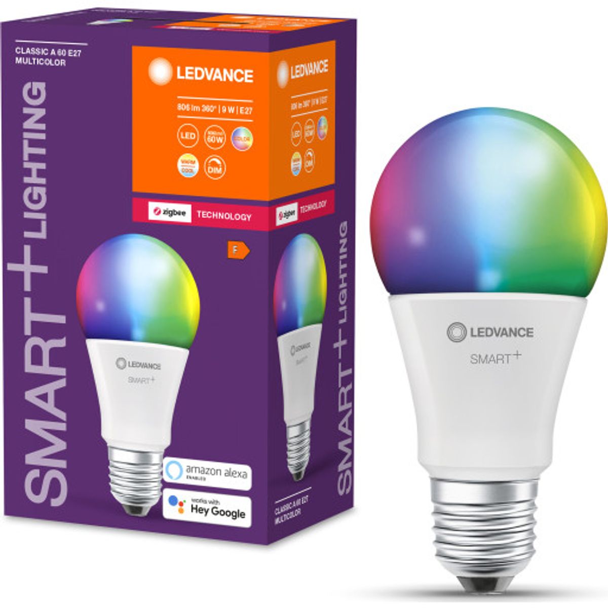 Ledvance Smart+ Zigbee E27 standardpære, 2700K-6500K, 9W