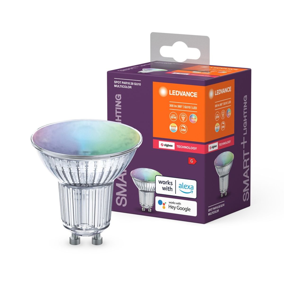 LEDVANCE SMART+ Zigbee GU10 LED Pære På 4,9W i RGB+CCT