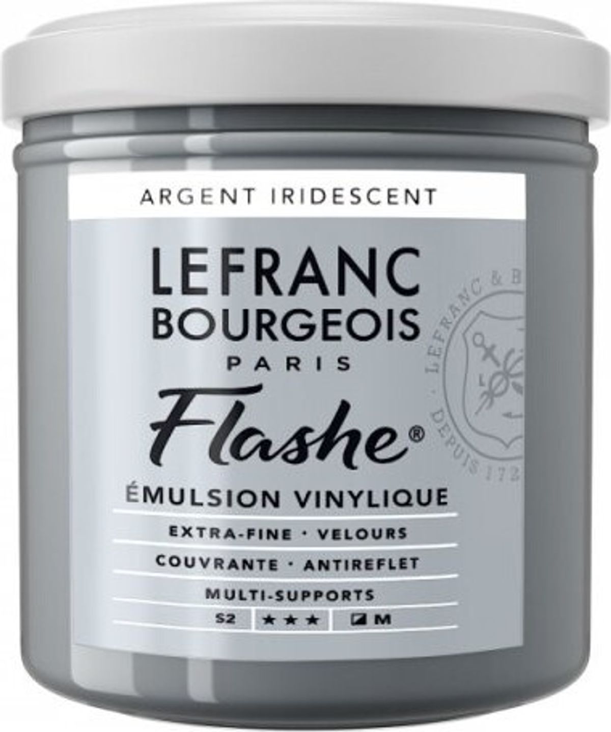 Lefranc & Bourgeois - Akrylmaling - Flashe - Silver Iridescent 125 Ml