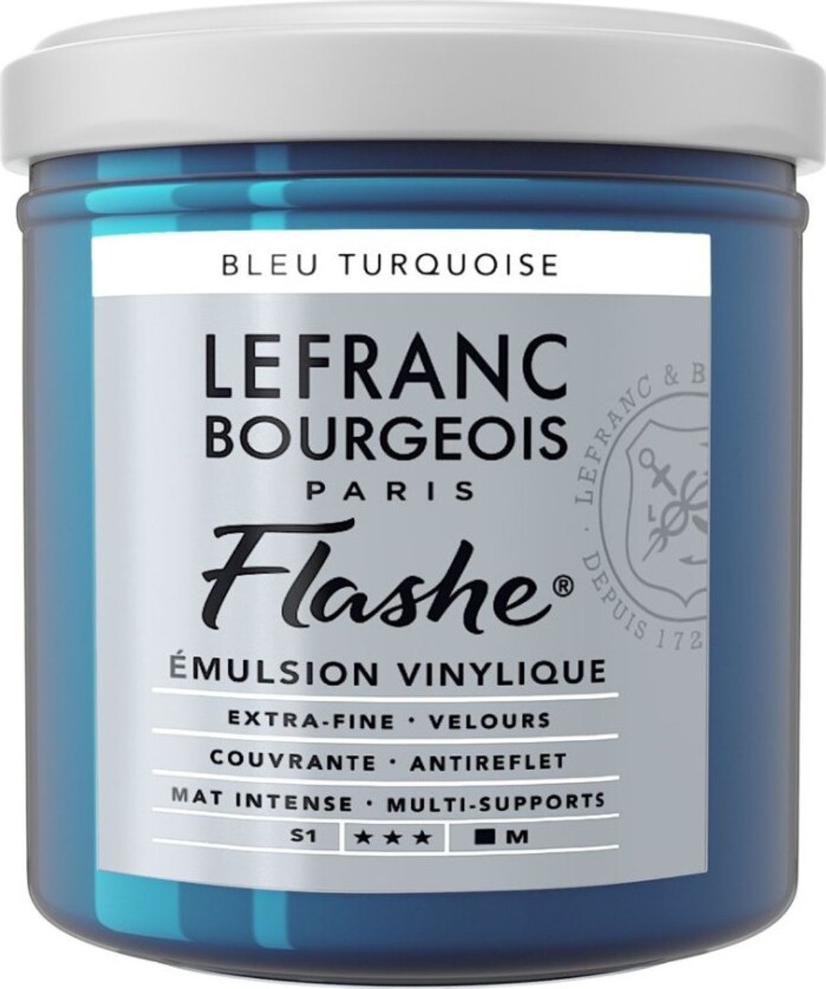 Lefranc & Bourgeois - Akrylmaling - Flashe - Turquoise Blue 125 Ml