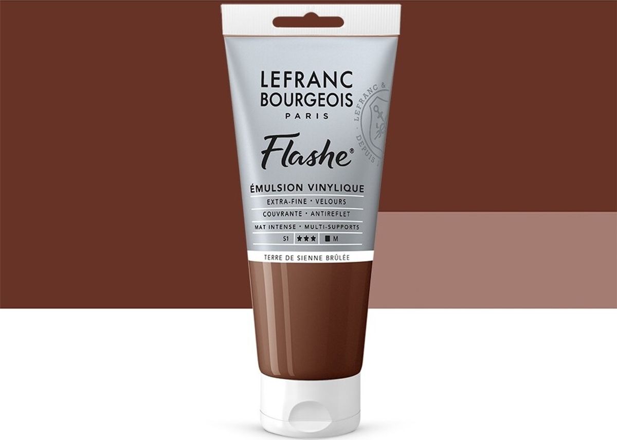 Lefranc & Bourgeois - Flashe Akrylmaling - Burnt Sienna 80 Ml