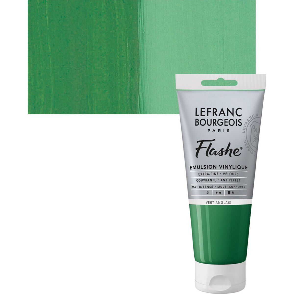 Lefranc & Bourgeois - Flashe Akrylmaling - Chrome Green 80 Ml