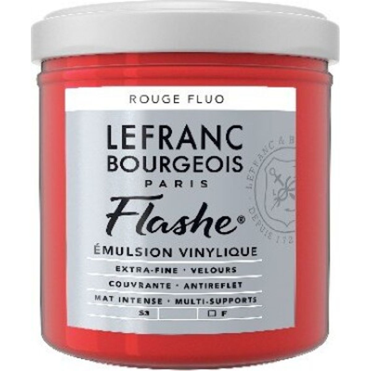 Lefranc Bourgeois - Flashe Akrylmaling - Fluorescent Red 125 Ml