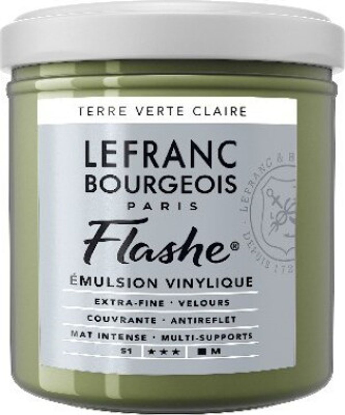 Lefranc Bourgeois - Flashe Akrylmaling - Light Green Earth - 125 Ml