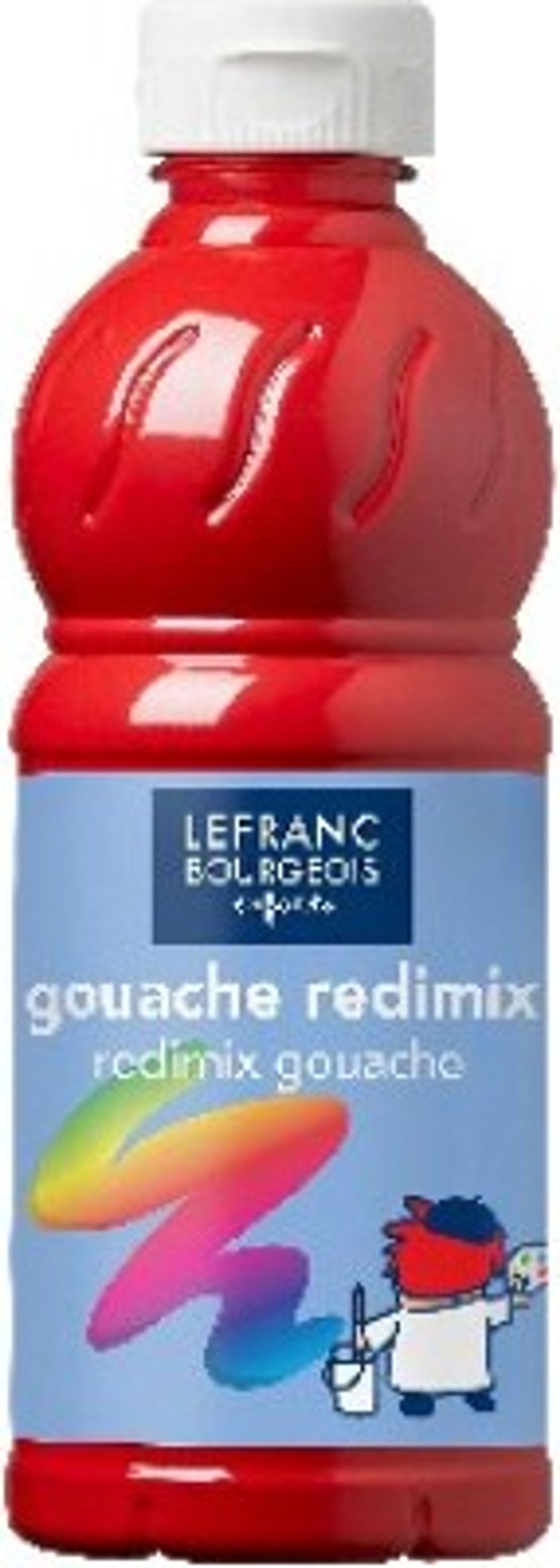 Lefranc & Bourgeois - Gouache Maling - Redimix - Brilliant Rød - 500 Ml