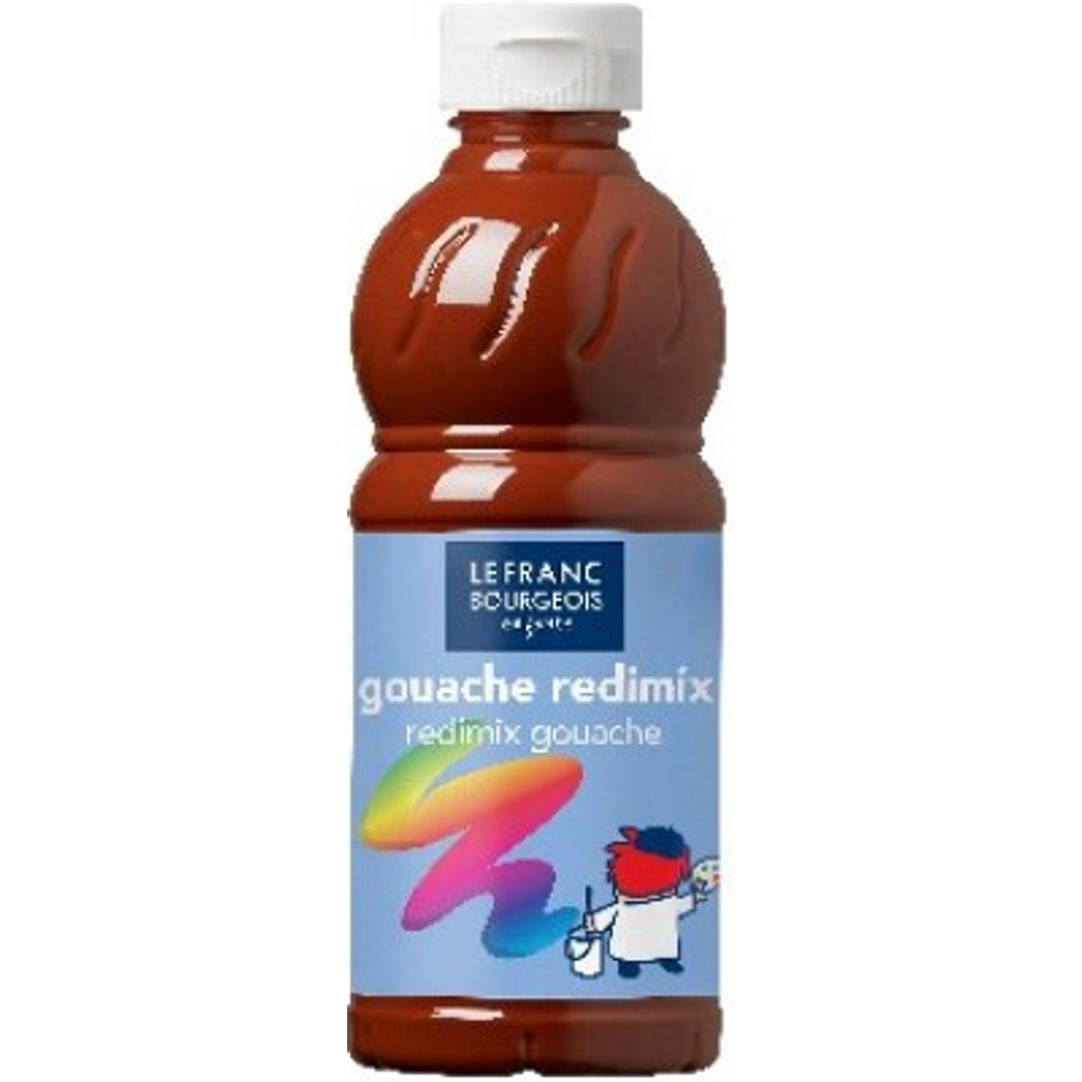 Lefranc & Bourgeois - Gouache Maling - Redimix - Burnt Sienna - 500 Ml