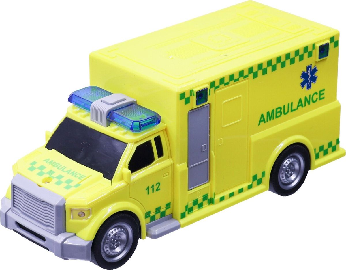 Legetøjs Ambulance Med Lyd Og Lys - Motor 112