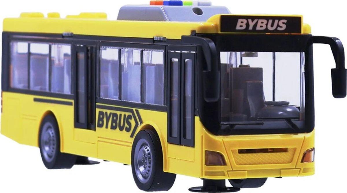 Legetøjsbus Med Lyd Og Lys - Bybus - 28,5 Cm