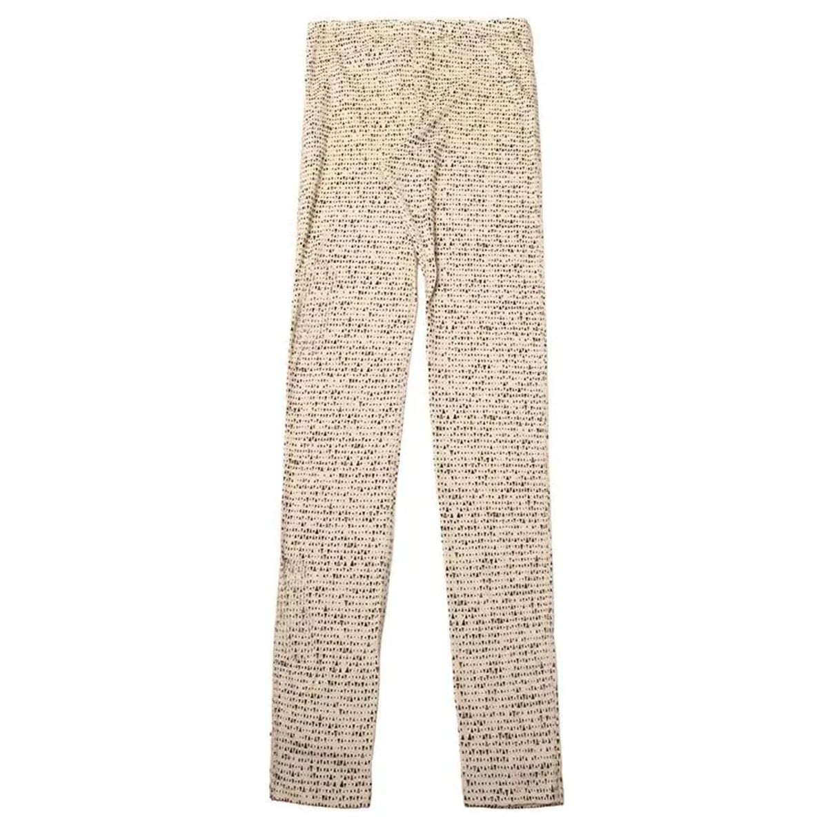 Leggings fra Joha Dame i Beige 100% uld med små trekant mønster