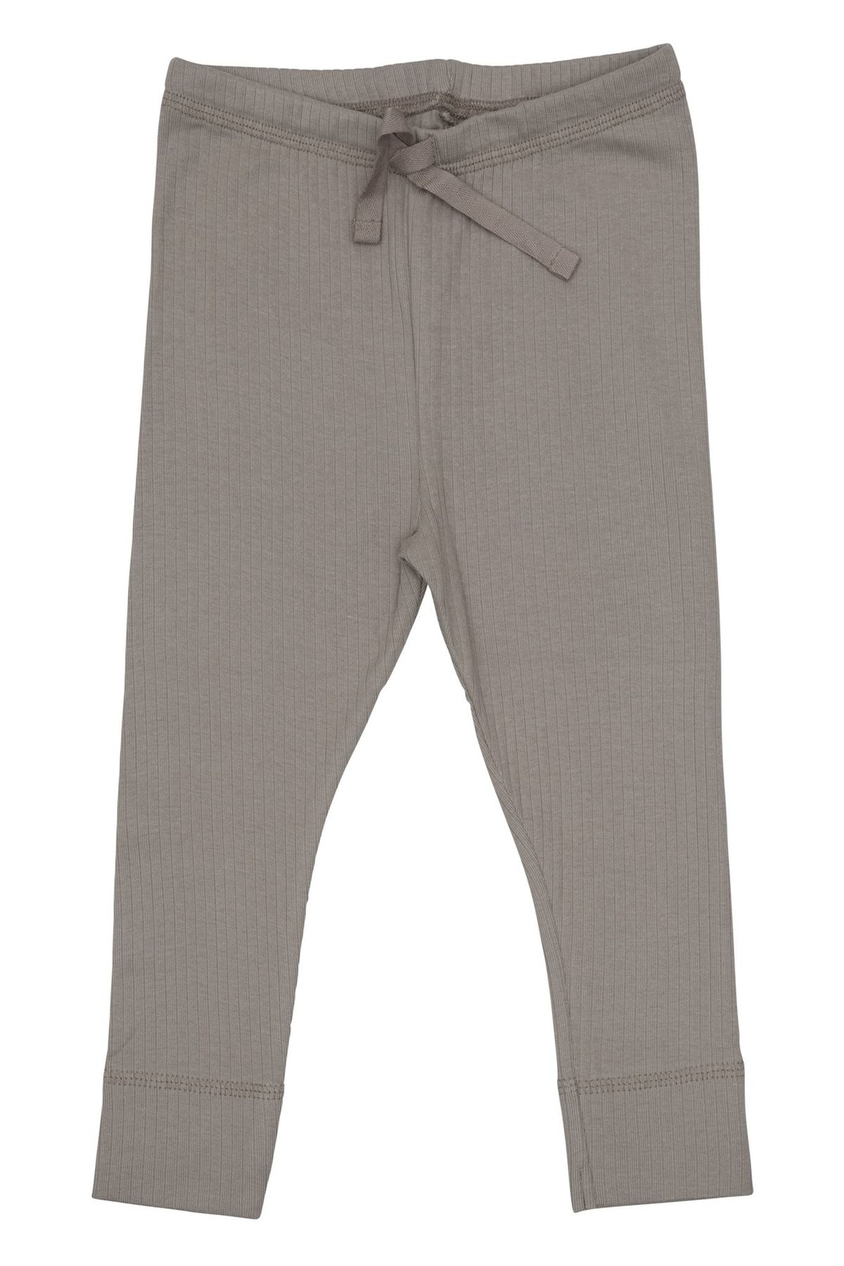 LEGGINGS I RIB JERSEY MED SNØRE - LT. GREY - LT. GREY / 104