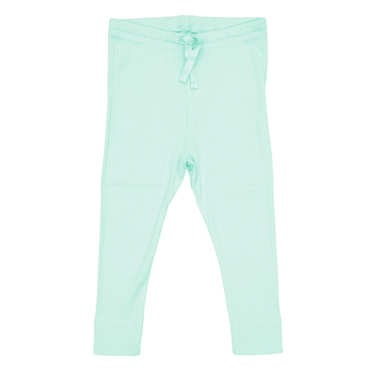 LEGGINGS I RIB JERSEY MED SNØRE - MINT - MINT / 68