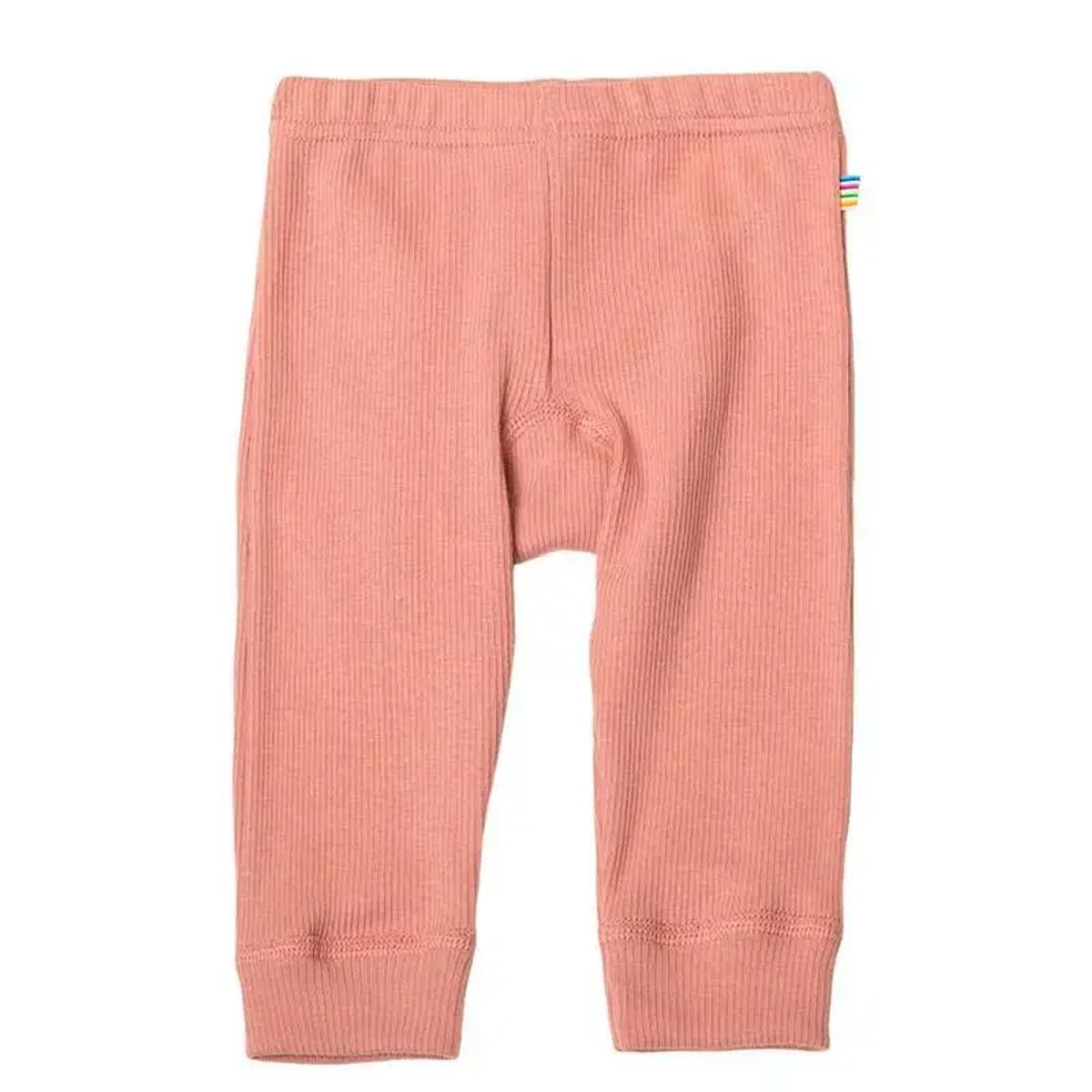 Leggings pastel rosa økologisk Rib Bomuld