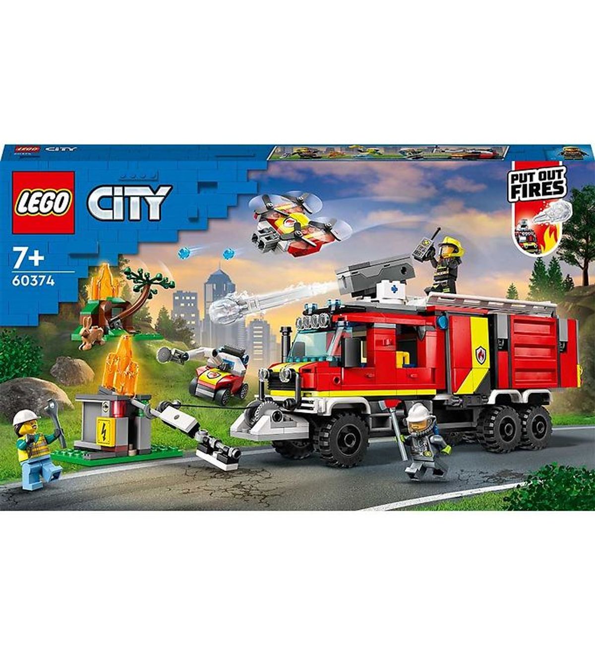 LEGO ® City - Brandvæsnets Kommandovogn 60374 - 502 Dele