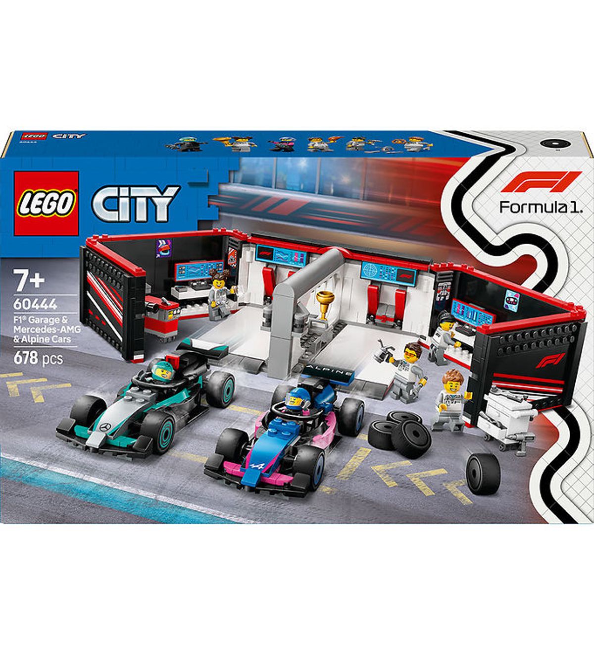 LEGO ® City - F1 ® Garage: Mercedes-AMG og Alpine-biler 60444 - 67