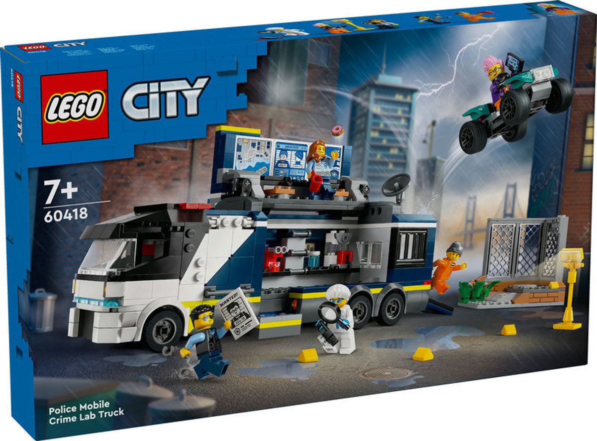 Lego City Politiets mobile kriminel Laboratorie Truck - LEGO - Legekammeraten.dk