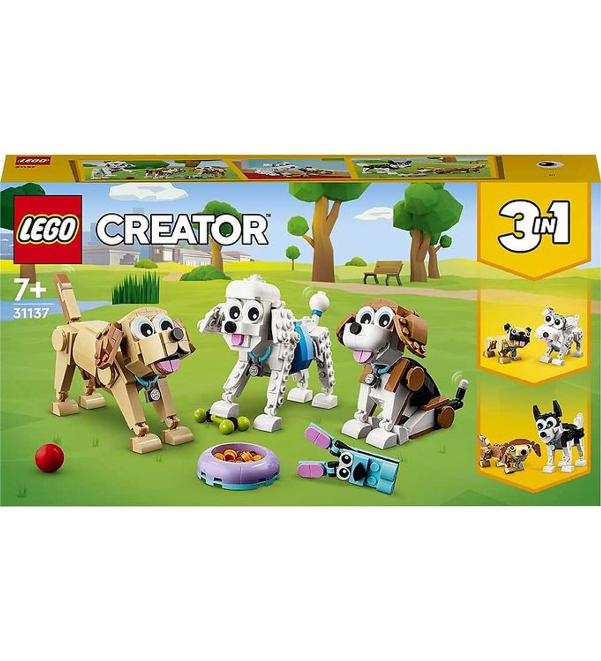 LEGO ® Creator - Bedårende hunde 31137 3-i-1 - 475 Dele