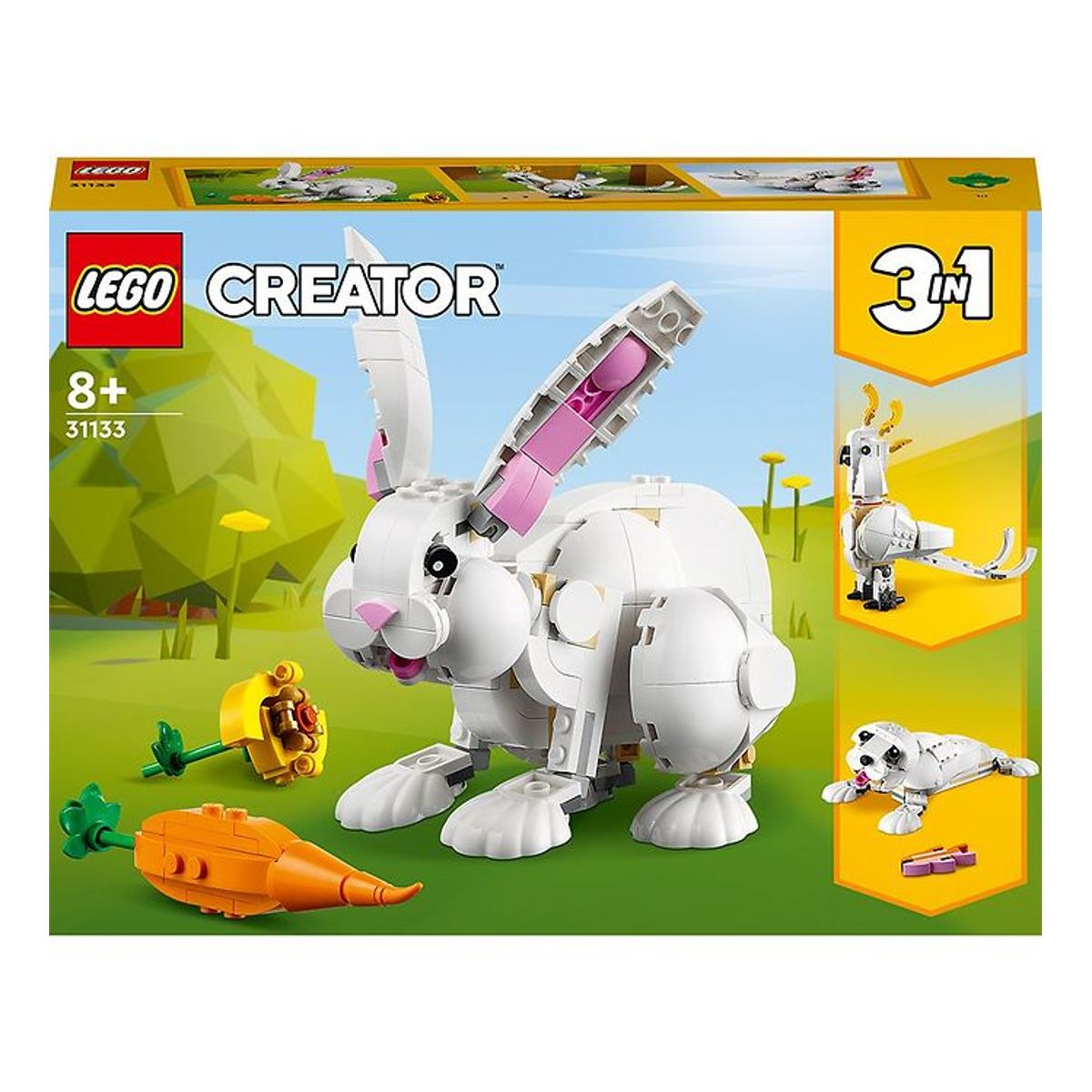 LEGO ® Creator - Hvid Kanin 31133 - 3-i-1 - 258 Dele