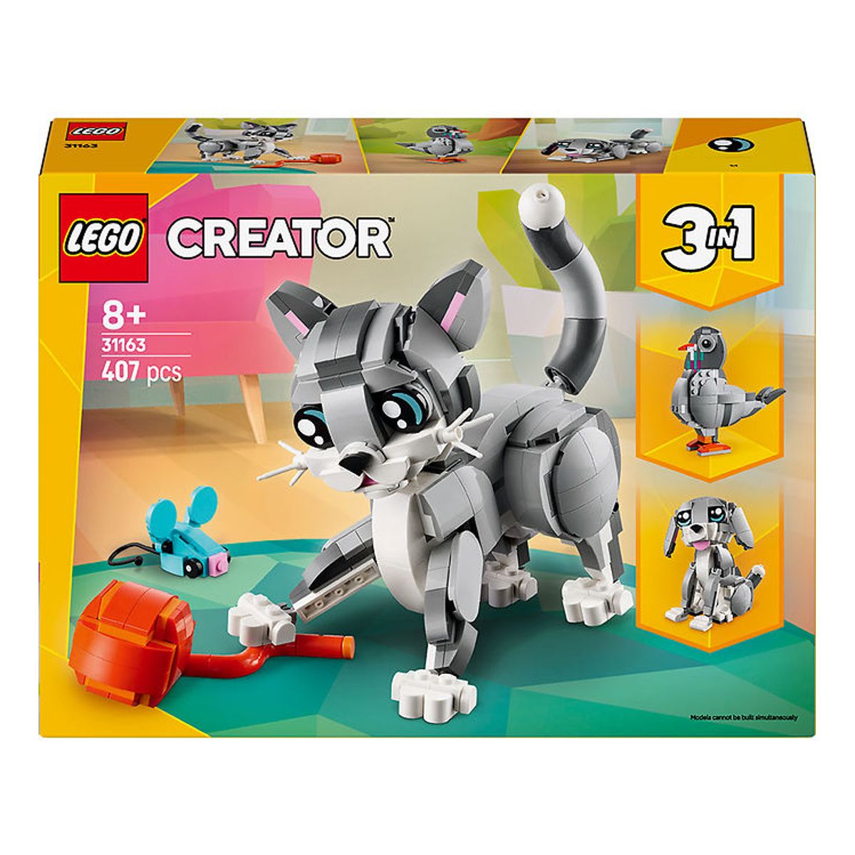 LEGO ® Creator - Legesyg Kat 31163 - 3-i-1 - 407 Dele