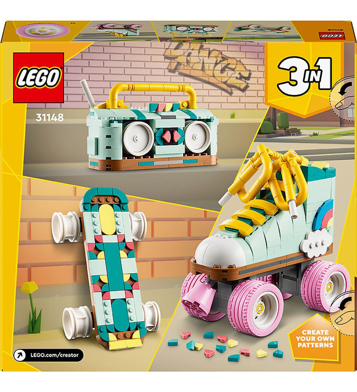 LEGO ® Creator - Retro-Rulleskøjte - 31148 - 342 Dele