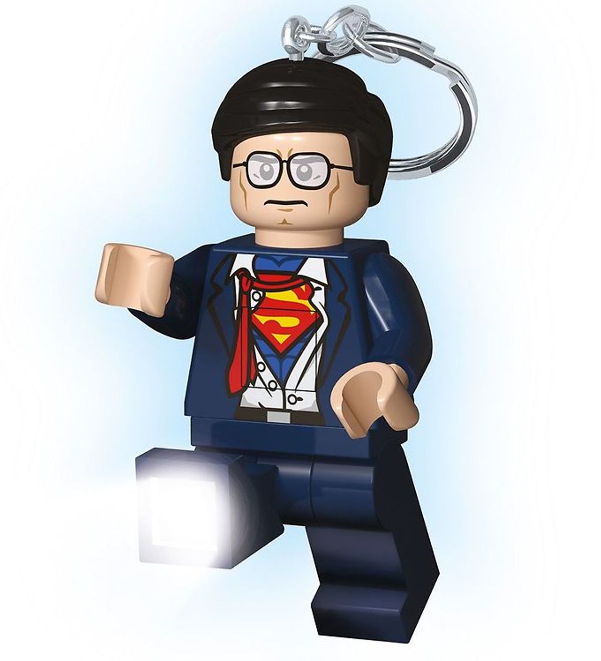 LEGO ® DC Nøglering m. Lommelygte - LEGO ® Clark Kent